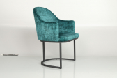 Кресло металлическое с обивкой Caris Hernes металл, фанера, ткань Фото 19