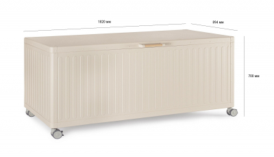 Сундук металлический Garden Relax Ocean L алюминий, сталь шелковый Фото 2