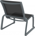 Стул пластиковый Siesta Contract Pacific Lounge стеклопластик, текстилен темно-серый, черный Фото 7