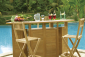 Стол деревянный барный складной Giardino Di Legno Evolution  тик Фото 7