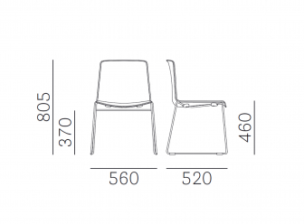 Стул пластиковый на полозьях-thumbs-Фото3