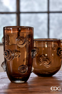 Ваза Розы EDG Vase стекло коричневый Фото 3