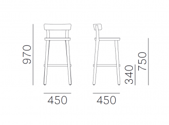 Стул деревянный барный-thumbs-Фото3