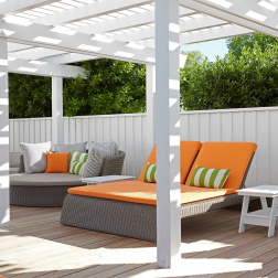 Лаунж-лежак плетеный с матрасом-thumbs-Фото4