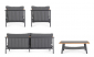 Комплект металлической лаунж мебели Garden Relax Leonida алюминий, тик, олефин антрацит Фото 7