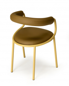 Кресло металлическое c обивкой Scab Design Koala Open сталь, технополимер, искусственная кожа охра, коричневый Фото 7