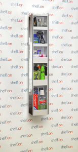 Поворотный зеркальный шкаф Shelf.On Hop металл белый Фото 3