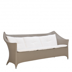 Диван трехместный плетеный JANUS et Cie Amari алюминий, искусственный ротанг палладиевый саржевый Фото 6