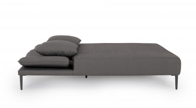 Лежак двухместный мягкий Garden Relax Viper алюминий, олефин антрацит, темно-серый Фото 3