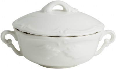 Rocaille Blanc Бульонная пара с крышкой, 0.19 л