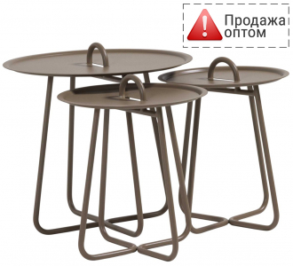 Столик кофейный металлический GARDENIUS Colour алюминий M804 Фото 1