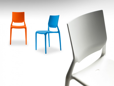 Стул пластиковый Scab Design Sirio стеклопластик лен Фото 6