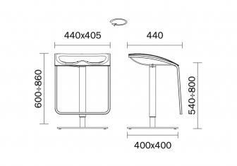 Табурет прозрачный барный с регулировкой высоты-thumbs-Фото3