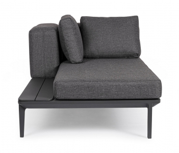 Модуль мягкий с подушками Garden Relax Matrix алюминий, олефин антрацит Фото 6