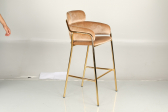 Кресло барное с обивкой Caris Karen металл, фанера, ткань Фото 9