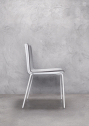 Стул с мягким сиденьем PEDRALI Noa сталь, поликарбонат, ткань белый Фото 12