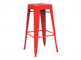 Барный металлический табурет RL Lyon анодированный алюминий красный Фото 1