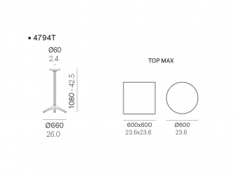 Подстолье металлическое барное складное-thumbs-Фото3