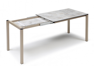 Стол ламинированный раздвижной Scab Design Pranzo Extendable сталь, компакт-ламинат HPL тортора, каменный Фото 6