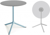 Стол ламинированный обеденный складной Scab Design Tripe Maxi Folding сталь, компакт-ламинат HPL голубой, светло-серый Фото 1