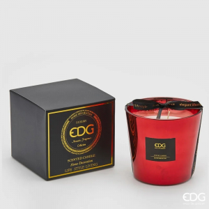 Аромасвеча зеркальная Черная Роза и Уд EDG Candle воск красный Фото 1
