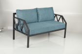 Диван металлический с подушками Caris Aston металл, ткань Фото 9
