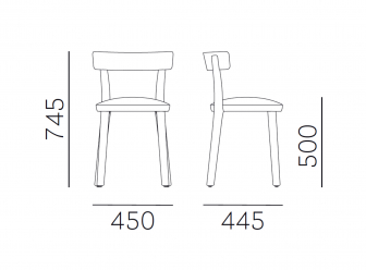Стул деревянный с мягкой обивкой-thumbs-Фото3