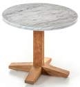 Столик кофейный мраморный Gervasoni Jeko 40 экотик, мрамор Фото 1