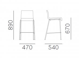 Стул полубарный с мягкой обивкой-thumbs-Фото3