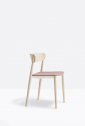Стул деревянный с мягким сиденьем PEDRALI Nemea алюминий, ясень, фанера, ткань Фото 7