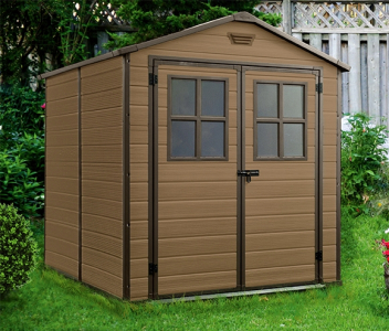 Сарай пластиковый Keter Scala 6×8 полипропилен светло-коричневый Фото 13