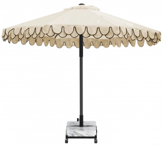 Зонт профессиональный Ø3 м THEUMBRELA SEMSIYE EVI Avocado Clips алюминий, акрил черный, натуральный, черный Фото 4