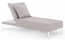 Лежак мягкий Garden Relax Viper алюминий, олефин белый, серый Фото 1