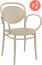 Комплект пластиковых кресел Siesta Contract Marcel XL Set 2 стеклопластик бежевый Фото 1