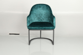 Кресло металлическое с обивкой Caris Hernes металл, фанера, ткань Фото 9