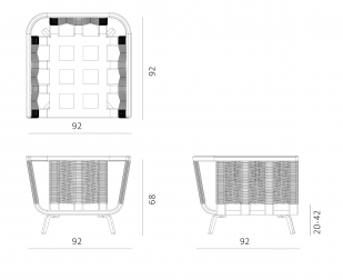 Кресло плетеное с подушками-thumbs-Фото3