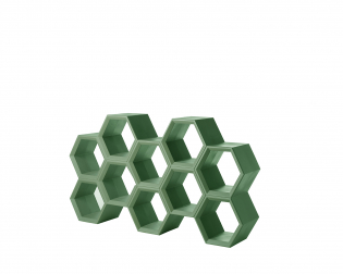 Стеллаж пластиковый книжный Hexa Standard