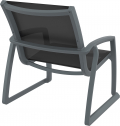 Кресло пластиковое Siesta Contract Pacific Lounge стеклопластик, батилин темно-серый, черный Фото 7