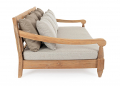 Диван деревянный с подушками Garden Relax Bali тик, олефин натуральный, бежевый Фото 5