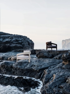 Кресло деревянное с подушкой SNOC Whale Noche тик, акрил ночь Фото 9