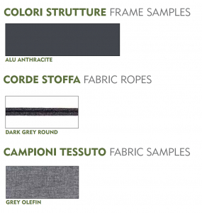 Кресло плетеное с подушкой Grattoni Atol алюминий, роуп, олефин антрацит, темно-серый, серый Фото 3