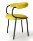 Кресло металлическое c обивкой Scab Design Koala Open сталь, технополимер, шерсть антрацит, желтый Фото 8