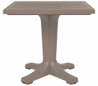 Стол пластиковый обеденный Giove 80, тортора, 800х800х730 мм