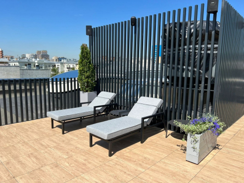 Зона отдыха на крыше бизнес-центра, Москва