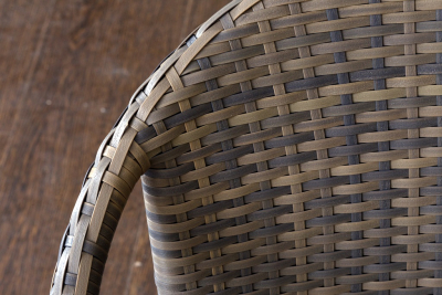 Стул плетеный 4SIS Форли алюминий, искусственный ротанг серо-коричневый Фото 7