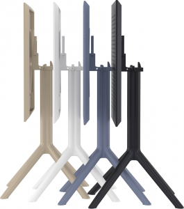 Комплект пластиковых складных столов Siesta Contract Sky Folding Table 60 Set 4 сталь, пластик черный Фото 7