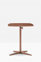 Столик приставной с регулировкой высоты PEDRALI Diego алюминий, сталь, компакт-ламинат HPL терракотовый Фото 6