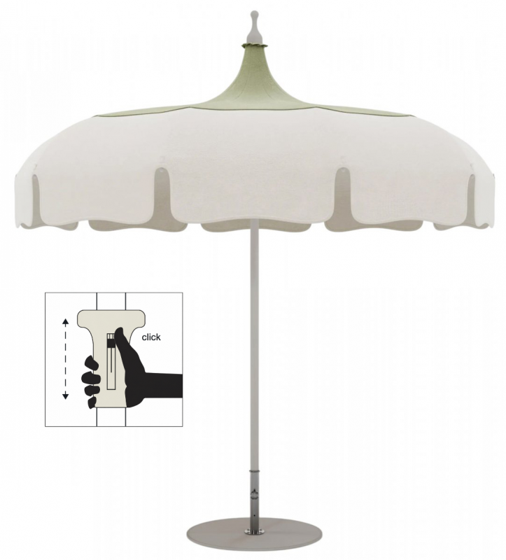 Зонт пляжный профессиональный Ø2.2 м Lotus Pagoda