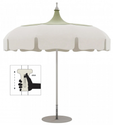 Зонт пляжный профессиональный Ø2.2 м-thumbs-Фото1