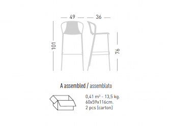 Стул барный с обивкой-thumbs-Фото3